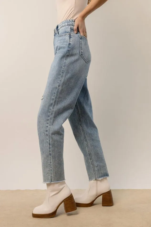 Bohme Denim Vick Distressed Mom Jeans 8211 FINAL SALE Medium Wash 8211 Women Bohme Denim Vick Distressed Mom Jeans 8211 FINAL SALE Medium Wash 8211 Women