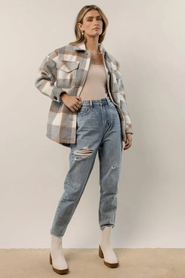 Bohme Denim Vick Distressed Mom Jeans 8211 FINAL SALE Medium Wash 8211 Women Bohme Denim Vick Distressed Mom Jeans 8211 FINAL SALE Medium Wash 8211 Women