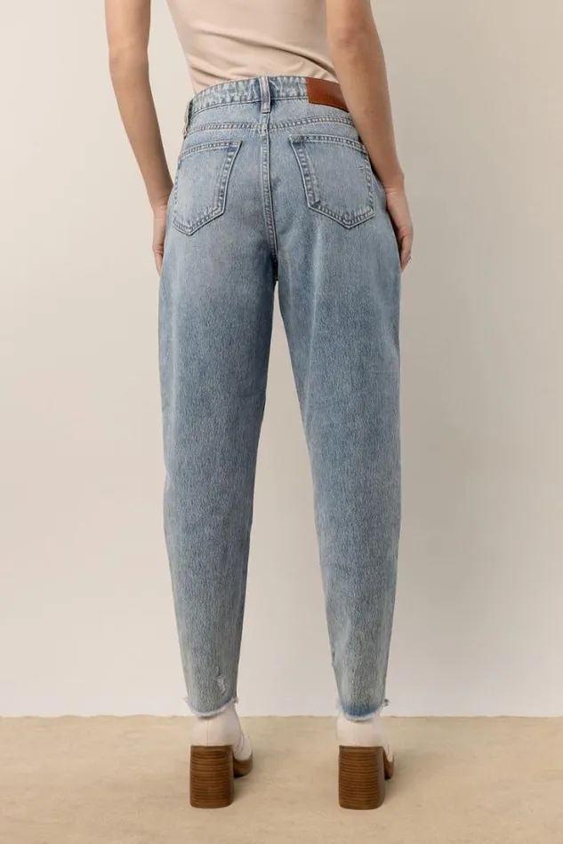 Bohme Denim Vick Distressed Mom Jeans 8211 FINAL SALE Medium Wash 8211 Women Bohme Denim Vick Distressed Mom Jeans 8211 FINAL SALE Medium Wash 8211 Women