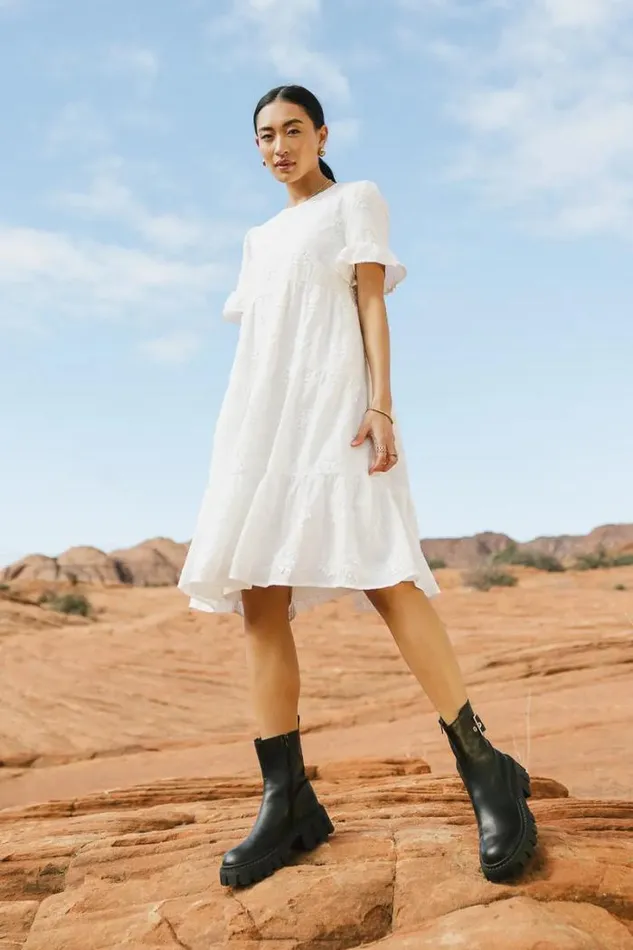 Bohme Dresses Allison Embroidered Dress Ivory 8211 Women Bohme Dresses Allison Embroidered Dress Ivory 8211 Women