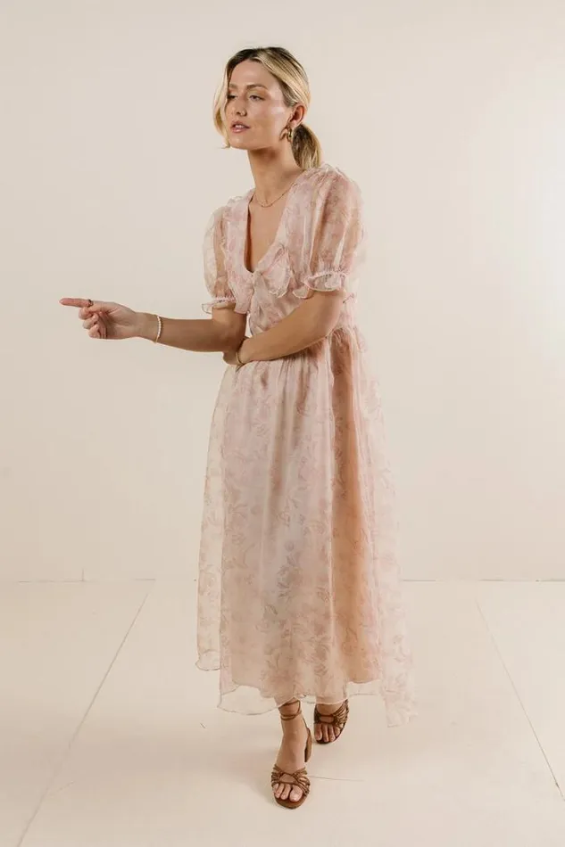 Bohme Dresses Anessa Floral Dress Pink 8211 Women
