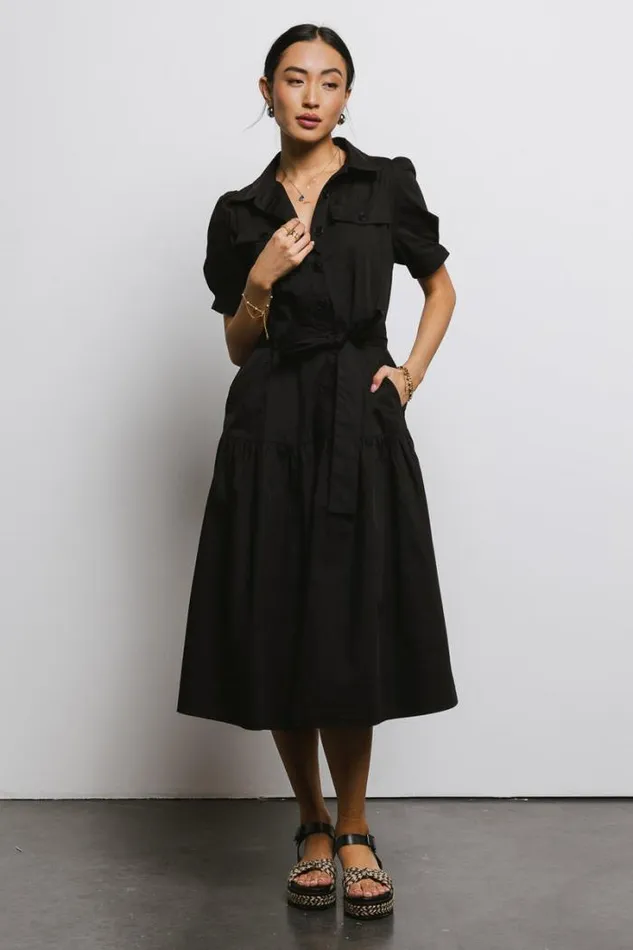 Bohme Dresses Britta Poplin Dress In Black Black 8211 Women Bohme Dresses Britta Poplin Dress In Black Black 8211 Women
