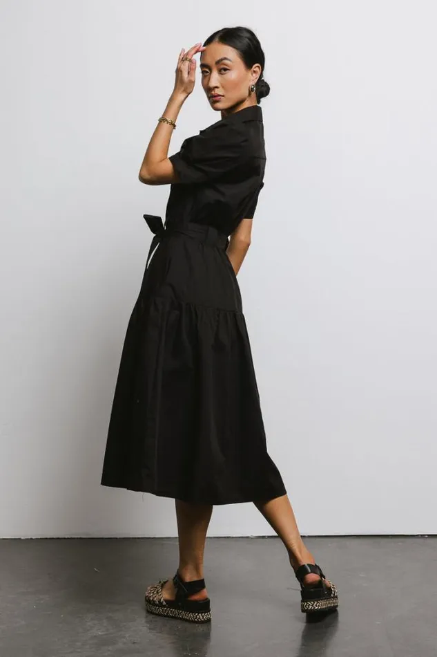 Bohme Dresses Britta Poplin Dress In Black Black 8211 Women Bohme Dresses Britta Poplin Dress In Black Black 8211 Women