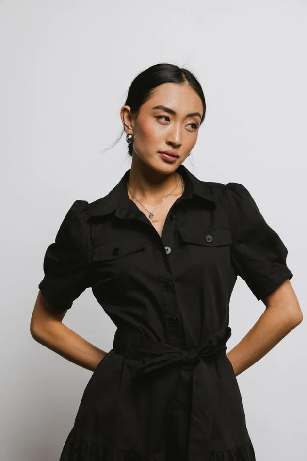 Bohme Dresses Britta Poplin Dress In Black Black 8211 Women Bohme Dresses Britta Poplin Dress In Black Black 8211 Women