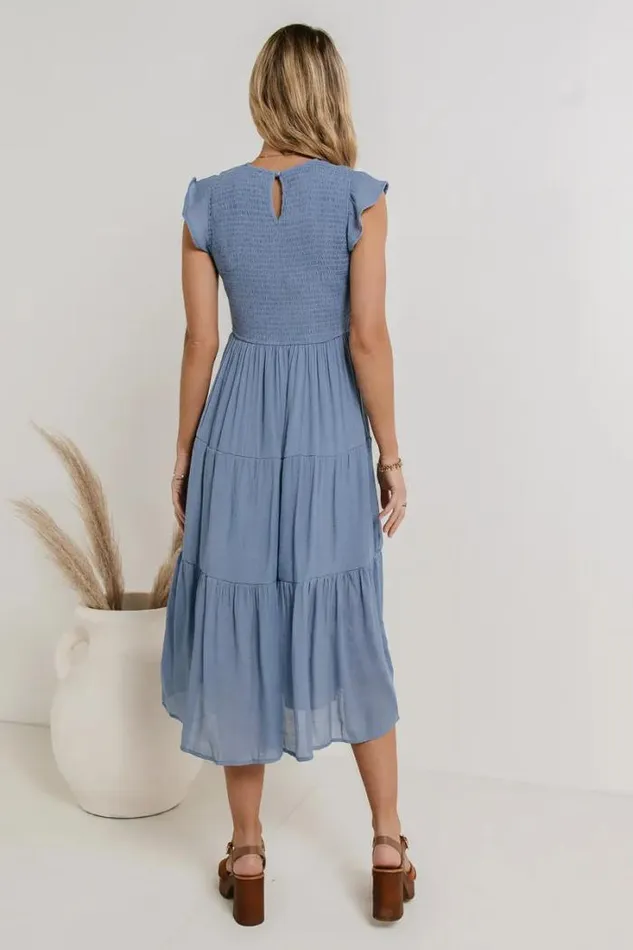 Bohme Dresses Declan Midi Dress In Blue Blue 8211 Women Bohme Dresses Declan Midi Dress In Blue Blue 8211 Women