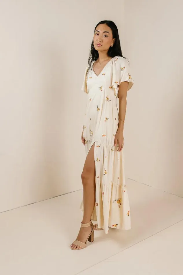 Bohme Dresses Dimitria Floral Dress In Cream Cream 8211 Women Bohme Dresses Dimitria Floral Dress In Cream Cream 8211 Women