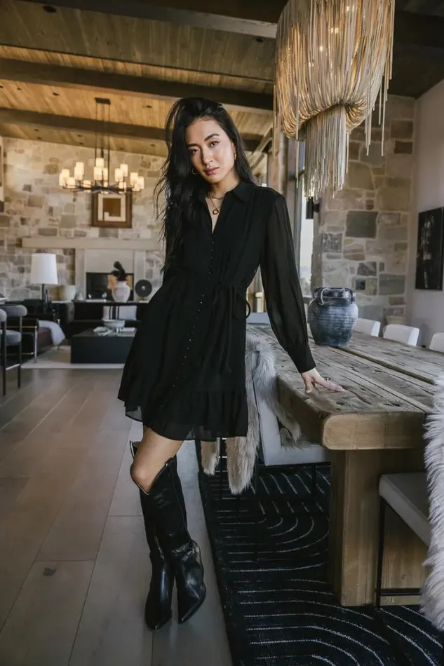 Bohme Dresses Gabriella Button Up Dress Black 8211 Women Bohme Dresses Gabriella Button Up Dress Black 8211 Women