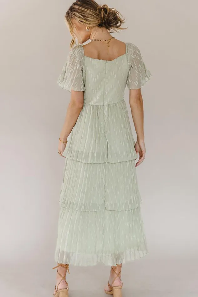 Bohme Dresses Hallie Midi Dress In Sage 8211 FINAL SALE Sage 8211 Women Bohme Dresses Hallie Midi Dress In Sage 8211 FINAL SALE Sage 8211 Women
