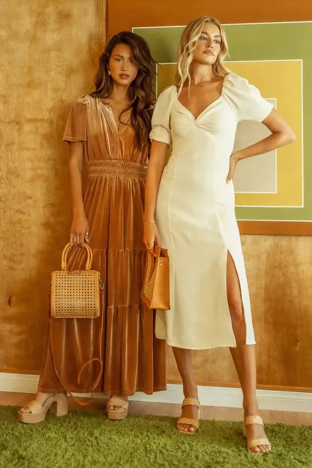 Bohme Dresses Halston Dress In Cream 8211 FINAL SALE Cream 8211 Women Bohme Dresses Halston Dress In Cream 8211 FINAL SALE Cream 8211 Women