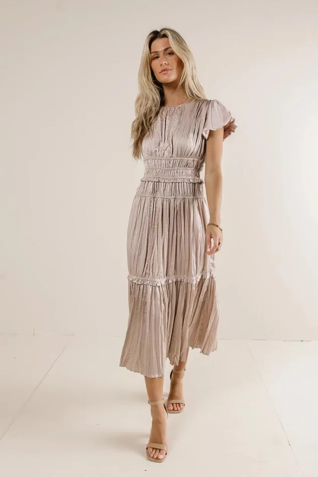 Bohme Dresses Julianne Pleated Dress In Mauve Mauve 8211 Women
