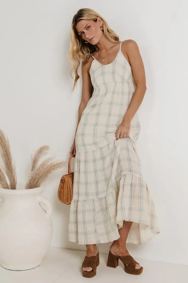 Bohme Dresses Kendall Plaid Dress In Blue Blue 8211 Women Bohme Dresses Kendall Plaid Dress In Blue Blue 8211 Women