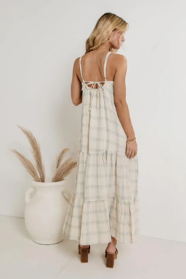 Bohme Dresses Kendall Plaid Dress In Blue Blue 8211 Women Bohme Dresses Kendall Plaid Dress In Blue Blue 8211 Women