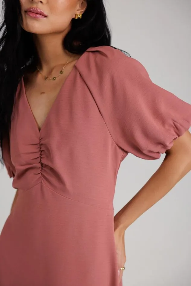 Bohme Dresses Maeve Midi Dress In Mauve Mauve 8211 Women Bohme Dresses Maeve Midi Dress In Mauve Mauve 8211 Women