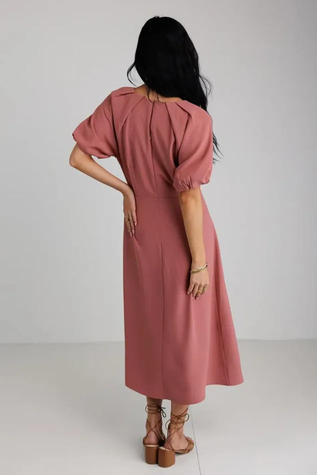 Bohme Dresses Maeve Midi Dress In Mauve Mauve 8211 Women Bohme Dresses Maeve Midi Dress In Mauve Mauve 8211 Women
