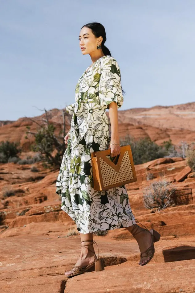 Bohme Dresses Malia Floral Dress Green 8211 Women Bohme Dresses Malia Floral Dress Green 8211 Women