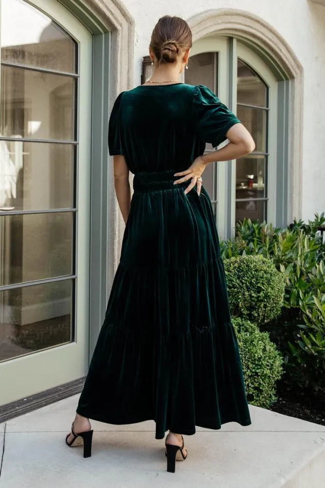Bohme Dresses Marlowe Velvet Dress In Emerald Emerald 8211 Women Bohme Dresses Marlowe Velvet Dress In Emerald Emerald 8211 Women
