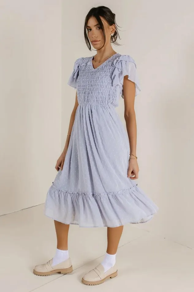 Bohme Dresses Mckay Self Dot Dress Blue 8211 Women Bohme Dresses Mckay Self Dot Dress Blue 8211 Women