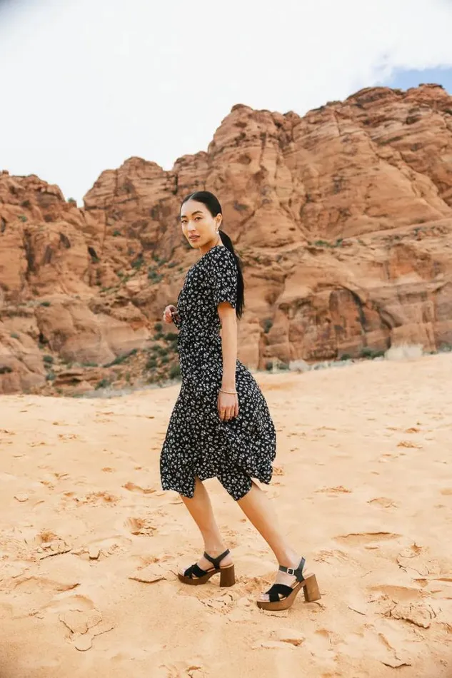 Bohme Dresses Meara Floral Dress Black 8211 Women Bohme Dresses Meara Floral Dress Black 8211 Women