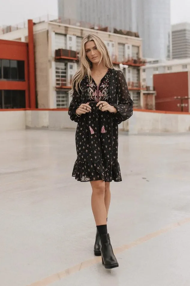 Bohme Dresses Milan Embroidered Mini Dress Black 8211 Women Bohme Dresses Milan Embroidered Mini Dress Black 8211 Women