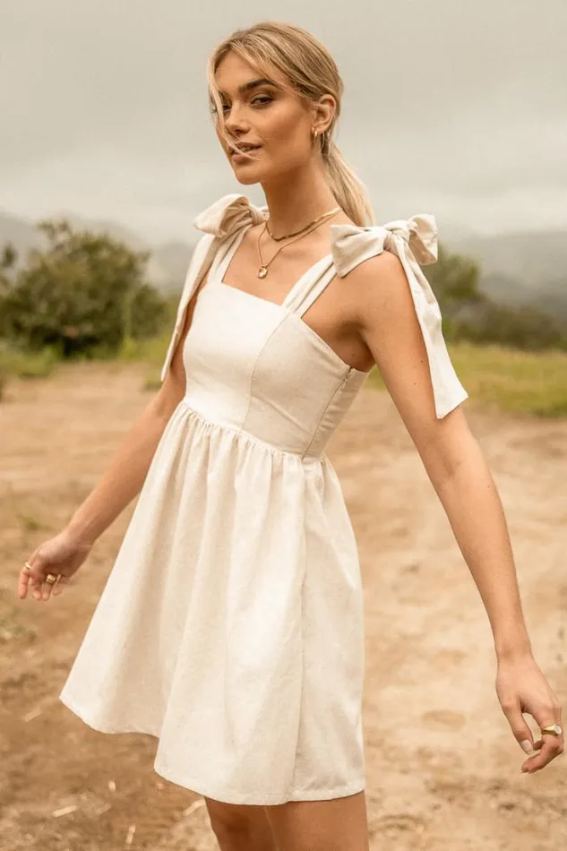 Bohme Dresses Oaklee Mini Dress In Oatmeal Oatmeal 8211 Women Bohme Dresses Oaklee Mini Dress In Oatmeal Oatmeal 8211 Women