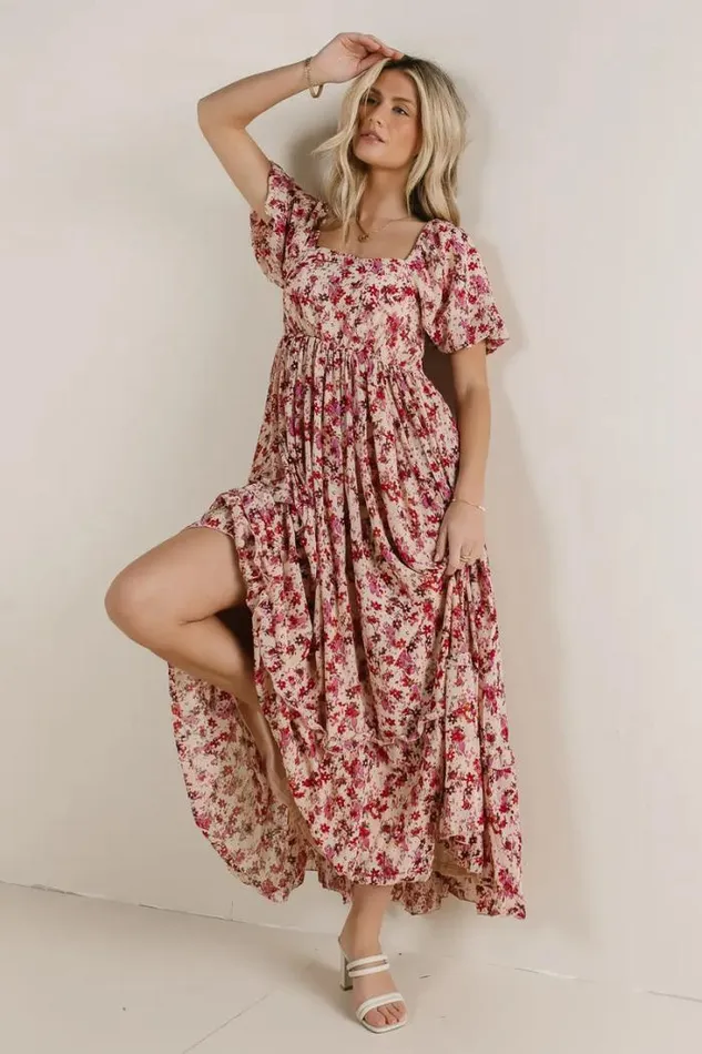 Bohme Dresses Petra Floral Maxi Dress Pink 8211 Women Bohme Dresses Petra Floral Maxi Dress Pink 8211 Women