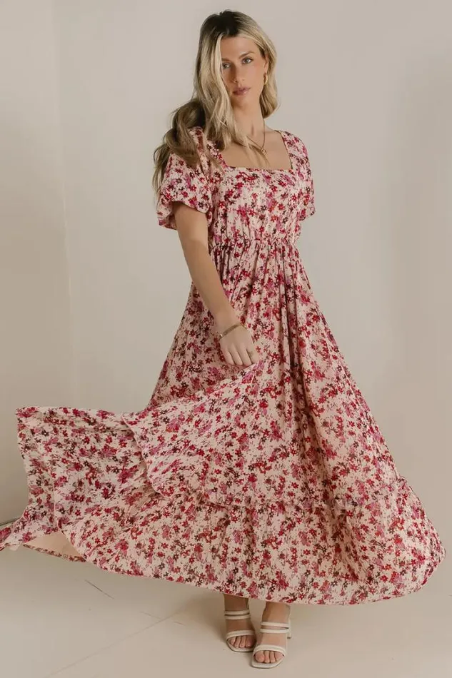 Bohme Dresses Petra Floral Maxi Dress Pink 8211 Women Bohme Dresses Petra Floral Maxi Dress Pink 8211 Women