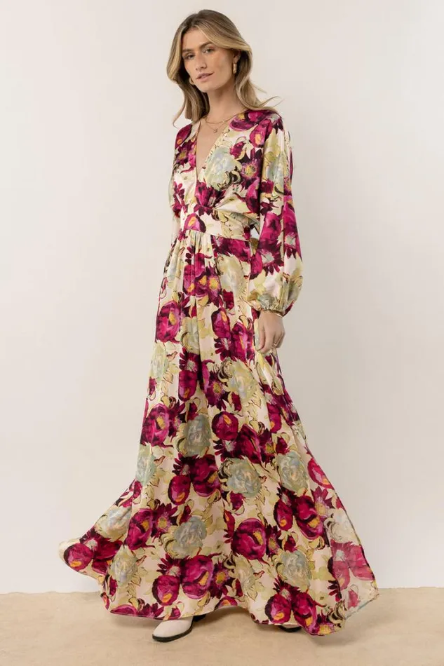 Bohme Dresses Real Love Maxi Dress 8211 FINAL SALE Plum 8211 Women
