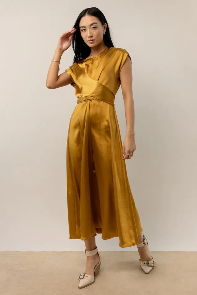 Bohme Dresses Rosalind Midi Dress In Mustard Mustard 8211 Women Bohme Dresses Rosalind Midi Dress In Mustard Mustard 8211 Women