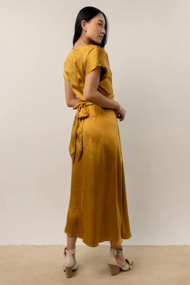 Bohme Dresses Rosalind Midi Dress In Mustard Mustard 8211 Women Bohme Dresses Rosalind Midi Dress In Mustard Mustard 8211 Women