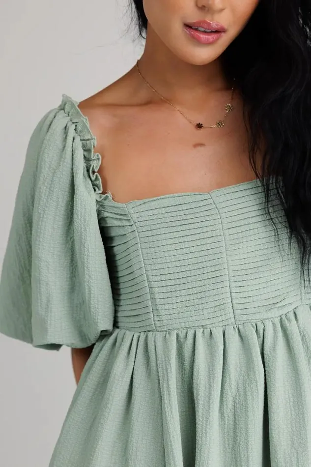 Bohme Dresses Ryann Mini Dress In Sage Sage 8211 Women