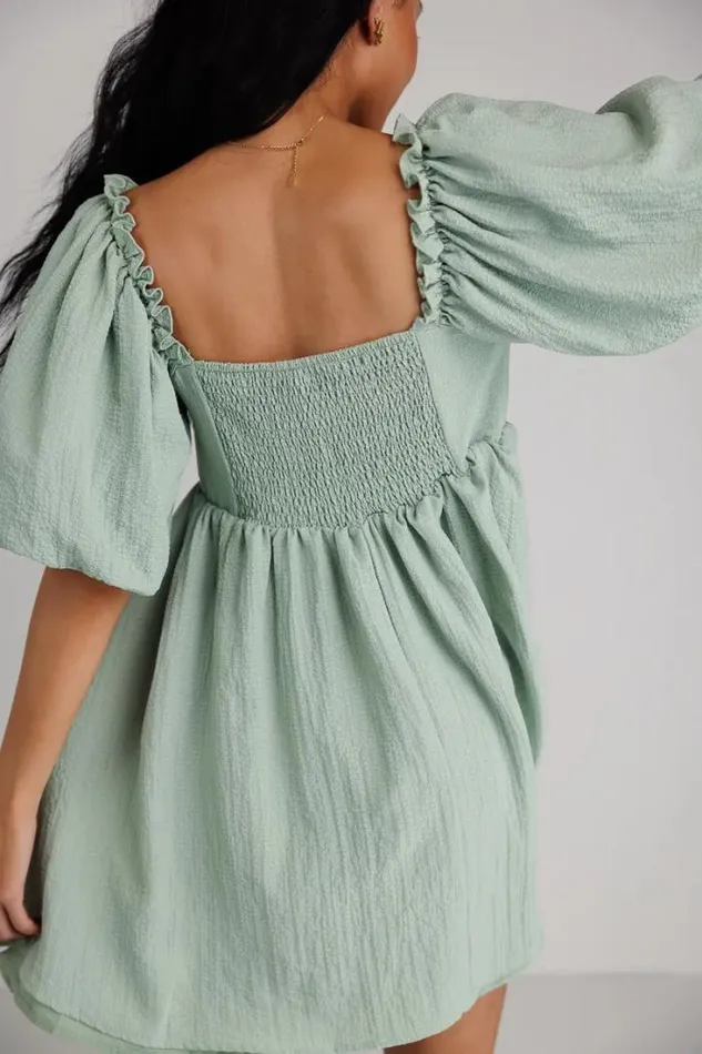 Bohme Dresses Ryann Mini Dress In Sage Sage 8211 Women