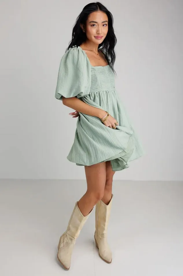 Bohme Dresses Ryann Mini Dress In Sage Sage 8211 Women