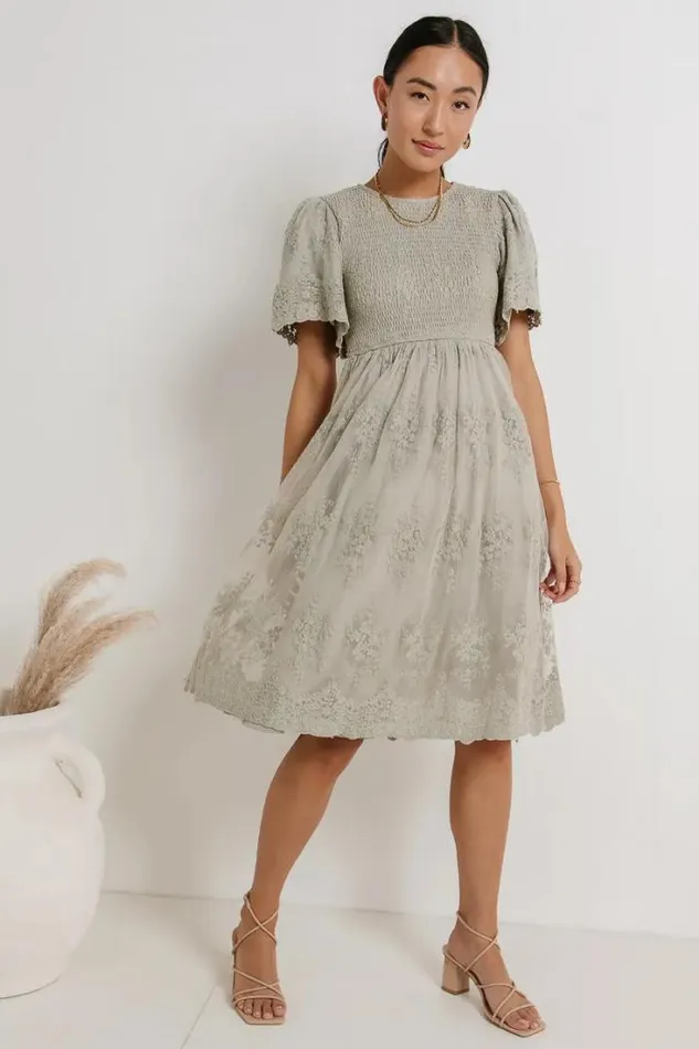 Bohme Dresses Ryland Embroidered Dress Sage 8211 Women Bohme Dresses Ryland Embroidered Dress Sage 8211 Women