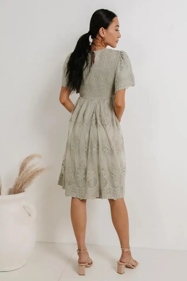 Bohme Dresses Ryland Embroidered Dress Sage 8211 Women Bohme Dresses Ryland Embroidered Dress Sage 8211 Women
