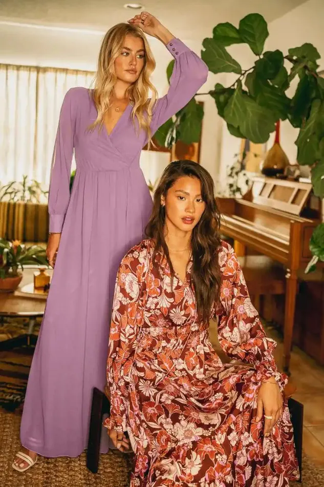 Bohme Dresses Veronica Maxi Dress In Lilac 8211 FINAL SALE Lilac 8211 Women Bohme Dresses Veronica Maxi Dress In Lilac 8211 FINAL SALE Lilac 8211 Women