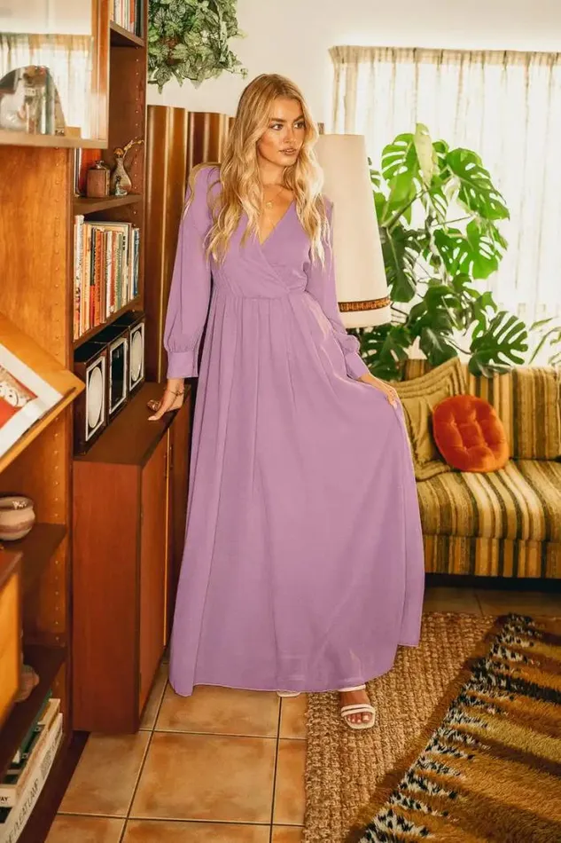 Bohme Dresses Veronica Maxi Dress In Lilac 8211 FINAL SALE Lilac 8211 Women Bohme Dresses Veronica Maxi Dress In Lilac 8211 FINAL SALE Lilac 8211 Women