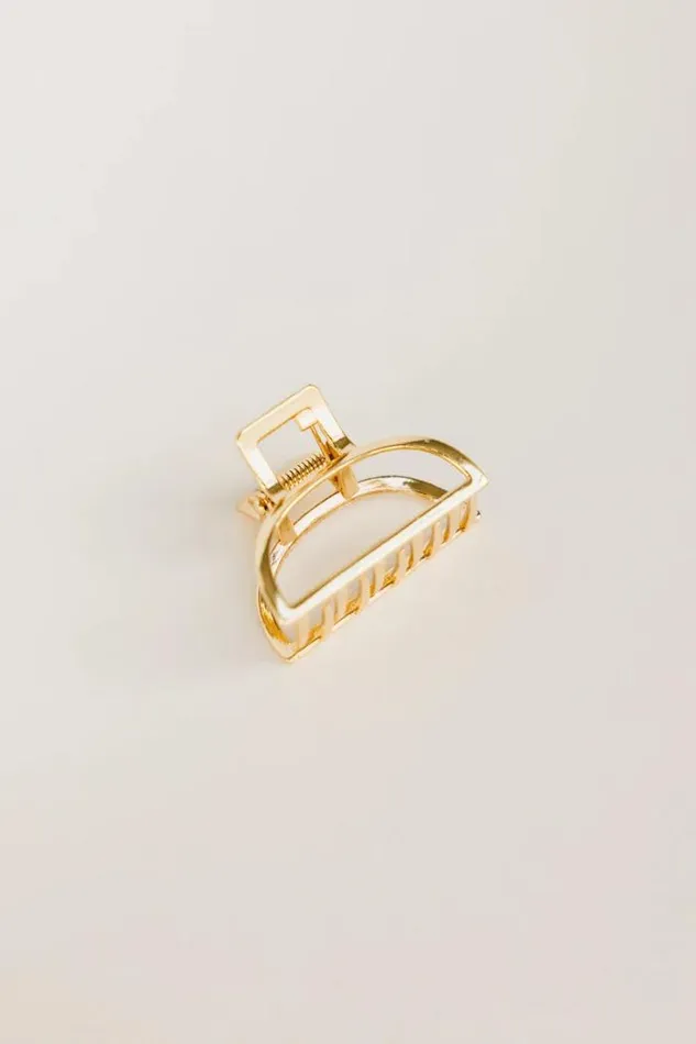 Bohme Hair Accessories Small Half Moon Claw Clip In Gold Gold 8211 Women