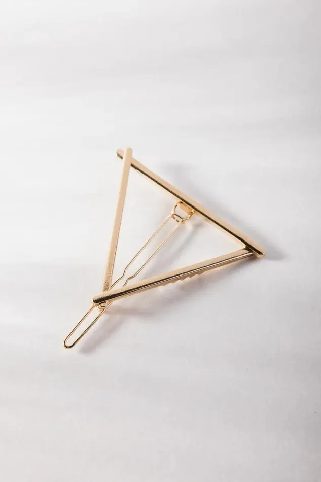 Bohme Hair Accessories Triangle Hair Clip Gold 8211 Women