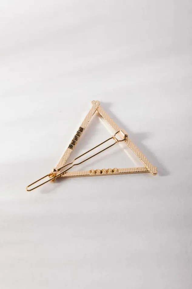 Bohme Hair Accessories Triangle Hair Clip Gold 8211 Women
