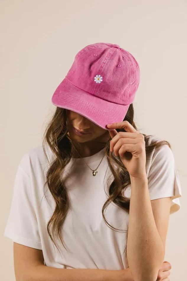 Bohme Hats and Caps Daisy Baseball Cap In Pink Pink 8211 Women Bohme Hats and Caps Daisy Baseball Cap In Pink Pink 8211 Women