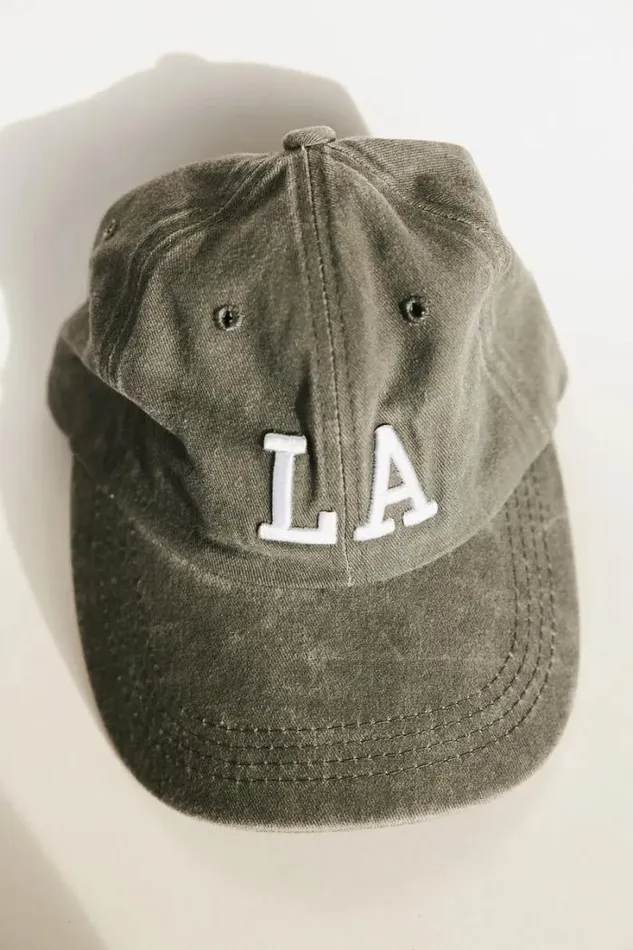 Bohme Hats and Caps LA Baseball Cap In Grey Grey 8211 Women