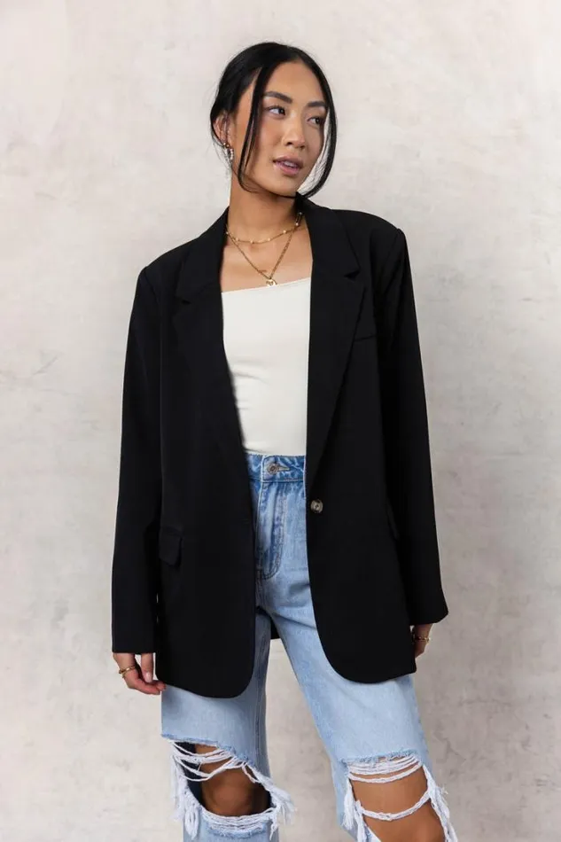 Bohme Jackets and Blazers Crystal Blazer In Black 8211 FINAL SALE Black 8211 Women
