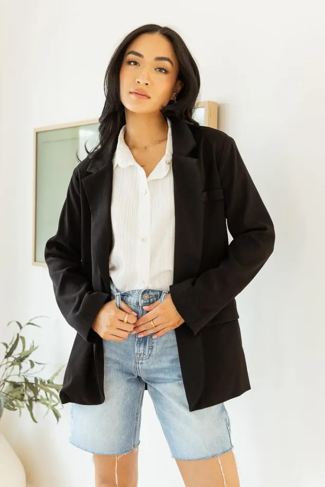 Bohme Jackets and Blazers Crystal Blazer In Black 8211 FINAL SALE Black 8211 Women