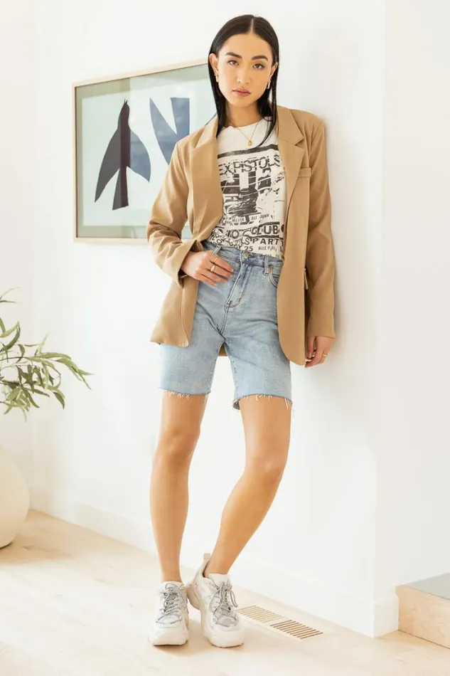 Bohme Jackets and Blazers Crystal Blazer In Tan 8211 FINAL SALE Tan 8211 Women Bohme Jackets and Blazers Crystal Blazer In Tan 8211 FINAL SALE Tan 8211 Women