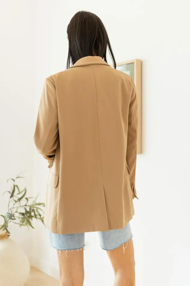 Bohme Jackets and Blazers Crystal Blazer In Tan 8211 FINAL SALE Tan 8211 Women Bohme Jackets and Blazers Crystal Blazer In Tan 8211 FINAL SALE Tan 8211 Women