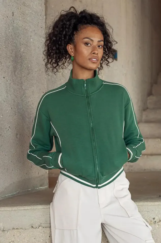 Bohme Jackets and Blazers Lila Active Jacket In Green 8211 FINAL SALE Green 8211 Women