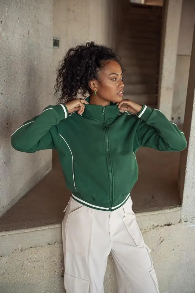 Bohme Jackets and Blazers Lila Active Jacket In Green 8211 FINAL SALE Green 8211 Women Bohme Jackets and Blazers Lila Active Jacket In Green 8211 FINAL SALE Green 8211 Women