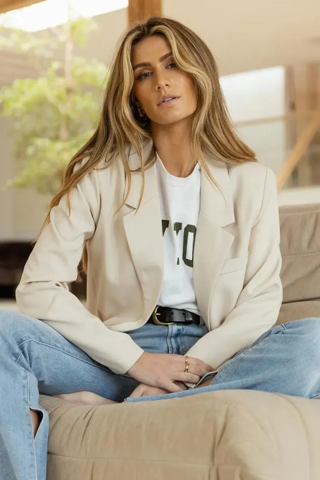 Bohme Jackets and Blazers Romaine Blazer In Ivory 8211 FINAL SALE Ivory 8211 Women