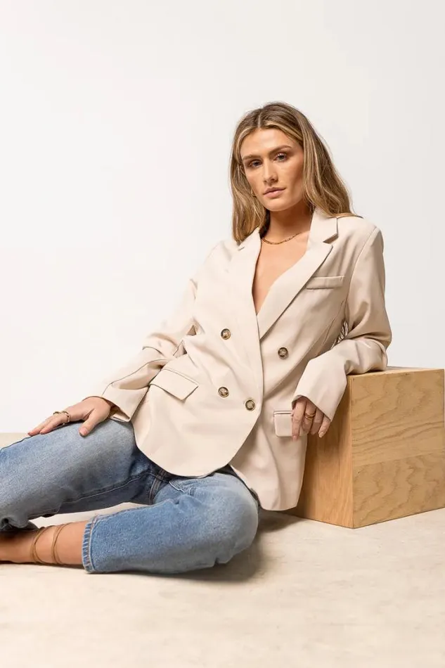 Bohme Jackets and Blazers Romaine Blazer In Ivory 8211 FINAL SALE Ivory 8211 Women