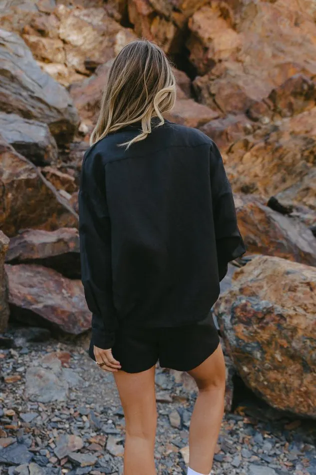 Bohme Loungewear Jasmine Shorts In Black Black 8211 Women Bohme Loungewear Jasmine Shorts In Black Black 8211 Women